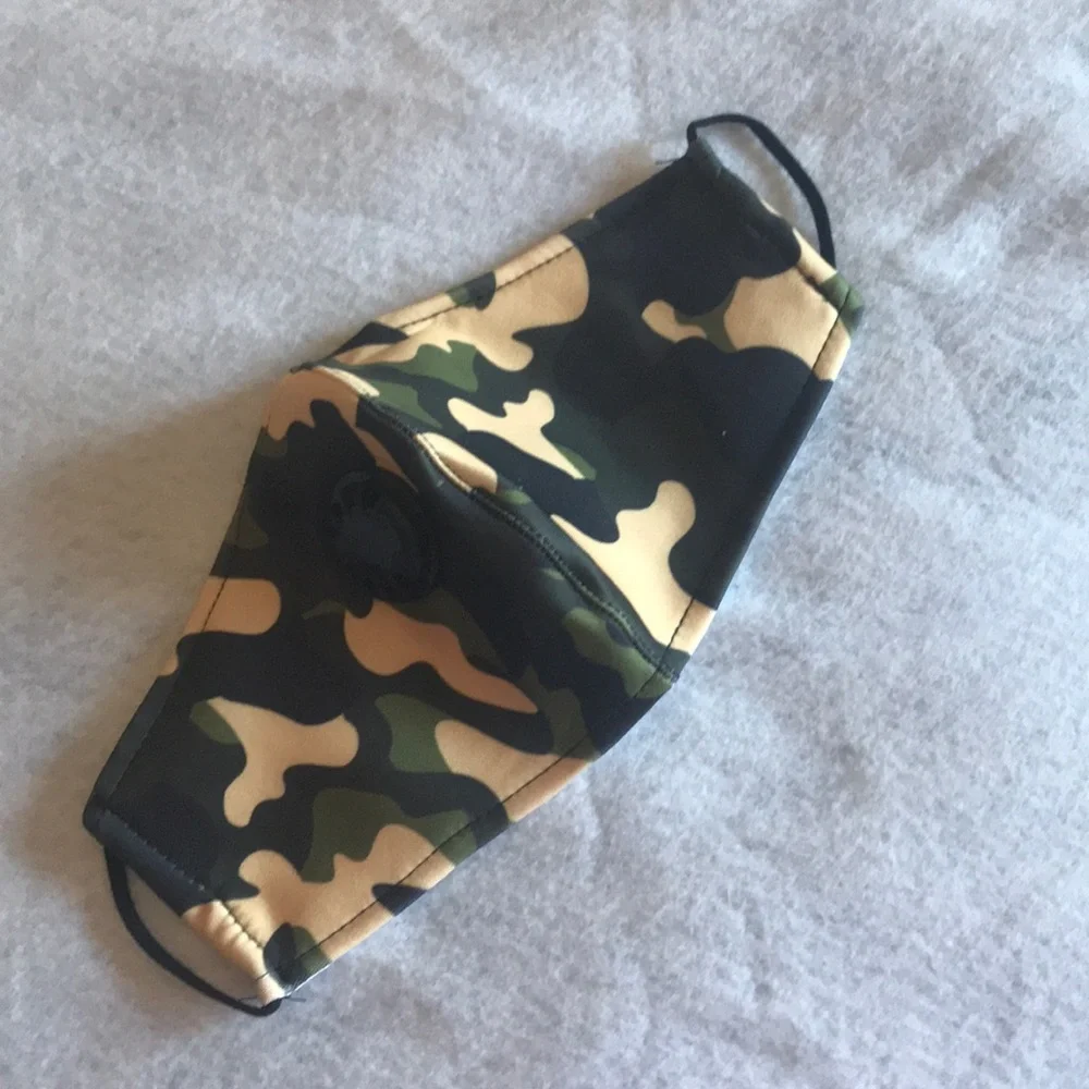 3 Camouflage Face Masks With Filter Slot
